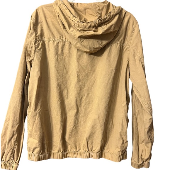 Denim & Flower Ricky Singh Jacket Mens Medium Full Zip Tan Khaki Lightweight - Picture 2 of 4